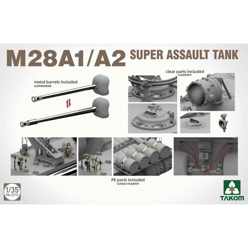 Takom 1/35 M28A1/A2 Super Assault Tank