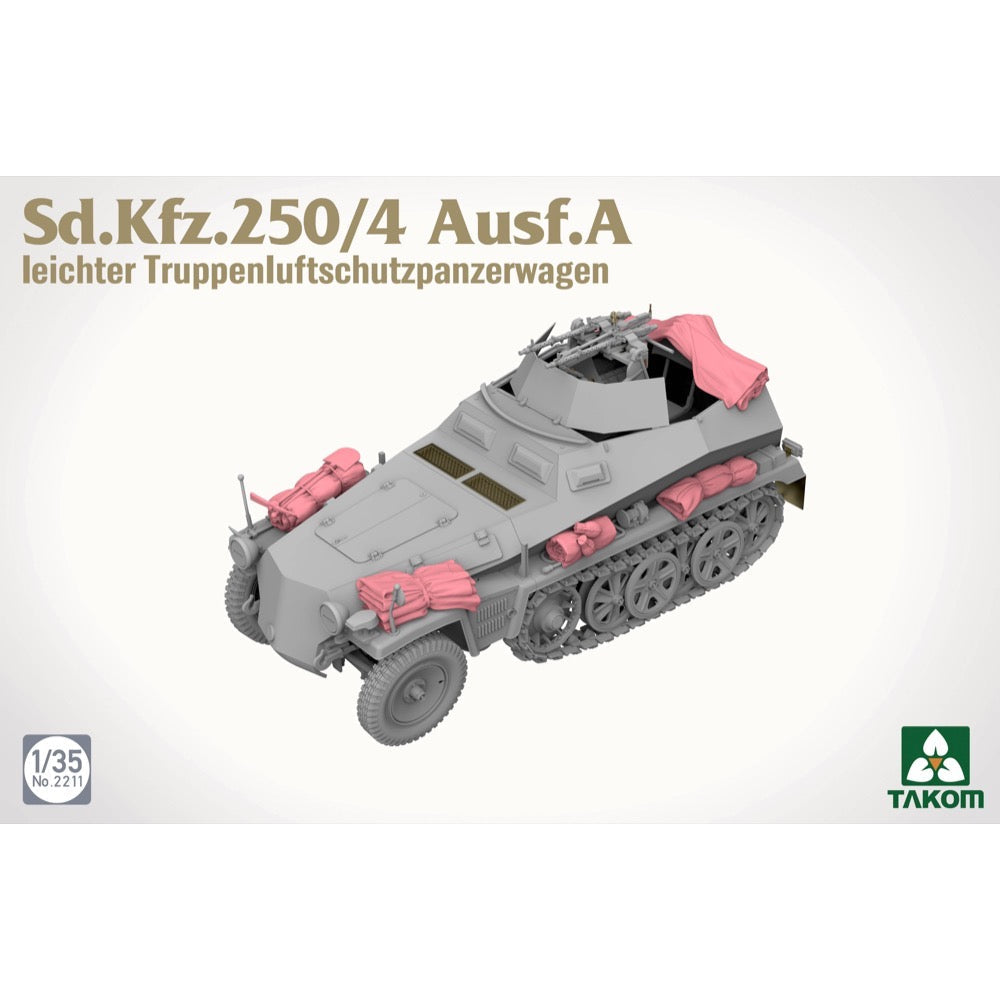 Takom 1/35 Sd.Kfz.250/4 Ausf.A Leichter Truppenluftschutzpanzerwagen Model Kit