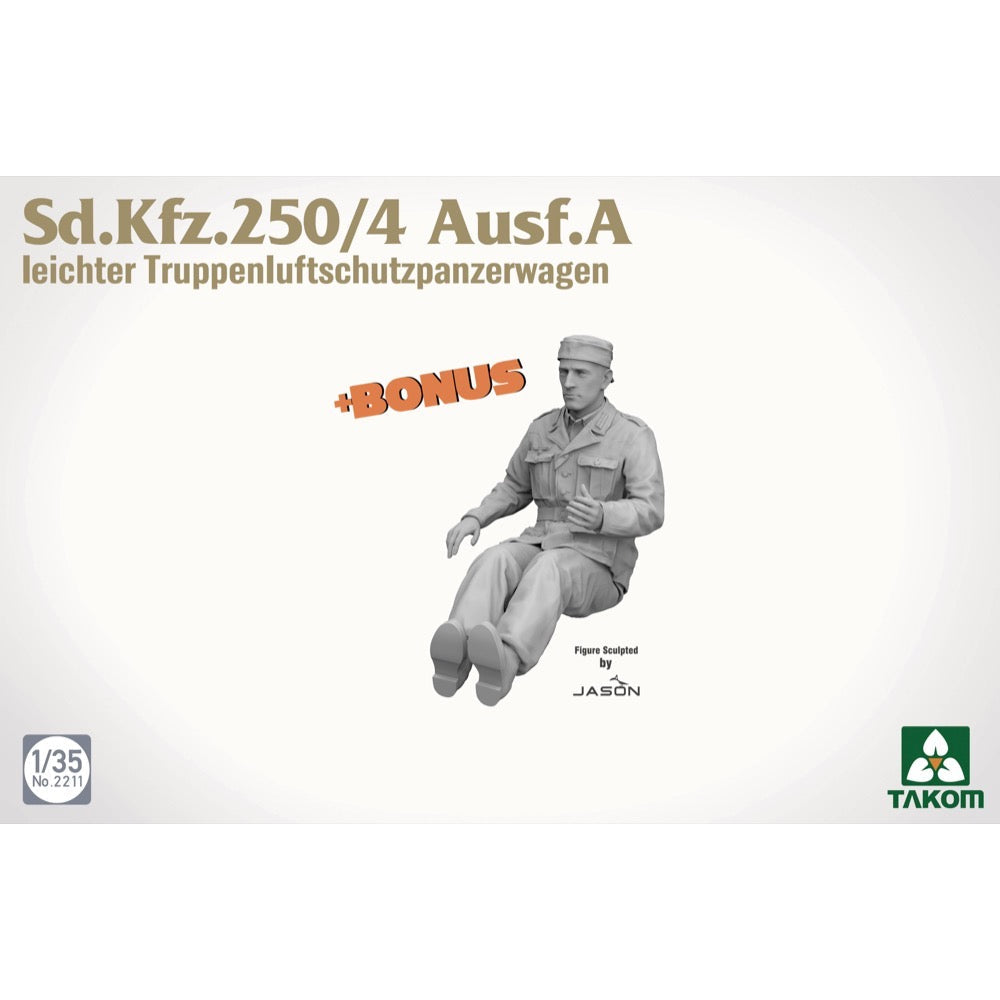 Takom 1/35 Sd.Kfz.250/4 Ausf.A Leichter Truppenluftschutzpanzerwagen Model Kit