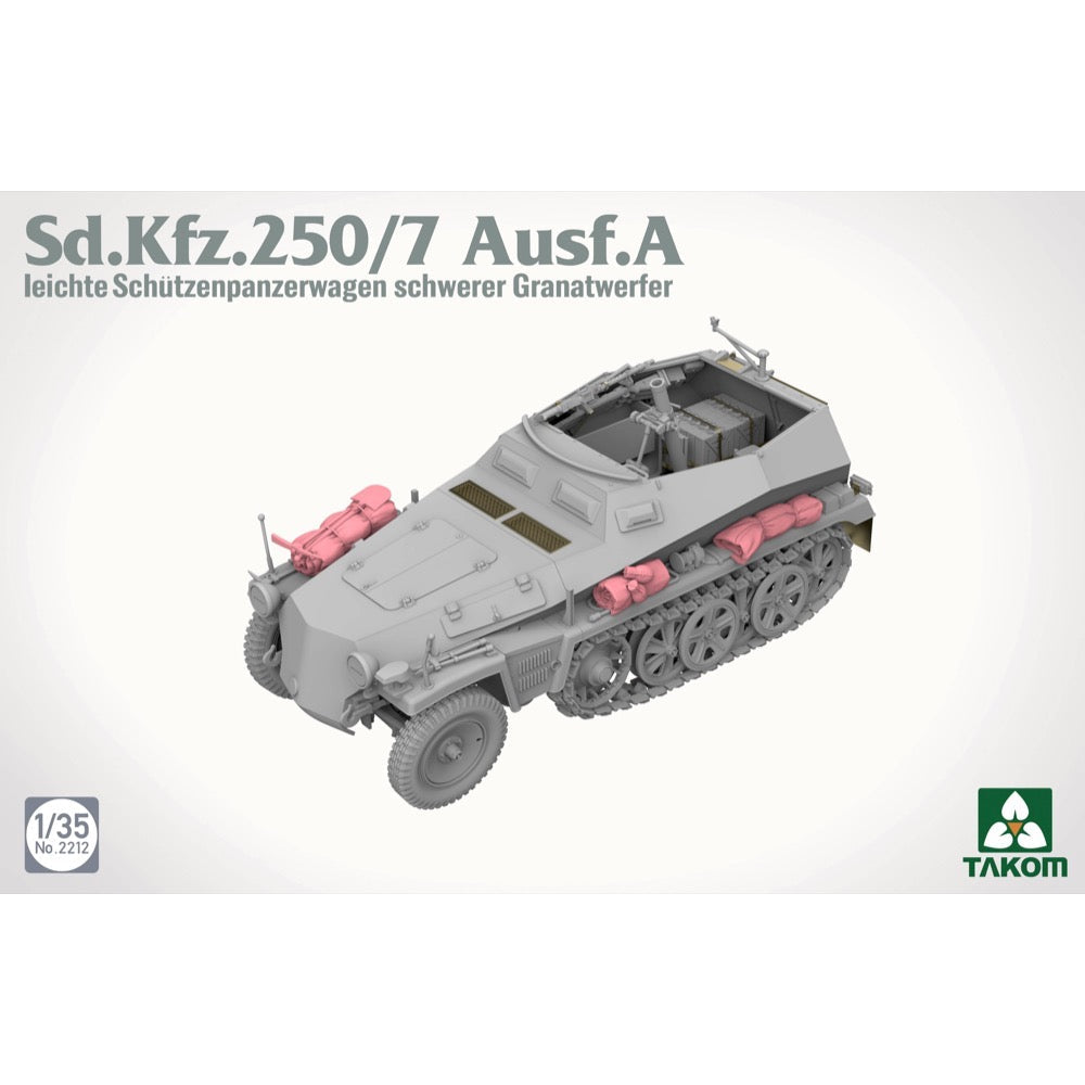 Takom 1/35 Sd.Kfz.250/7 Ausf.A Leichter Sch√ºtzenpanzerwagen Schwerer Granatwerfer Model Kit