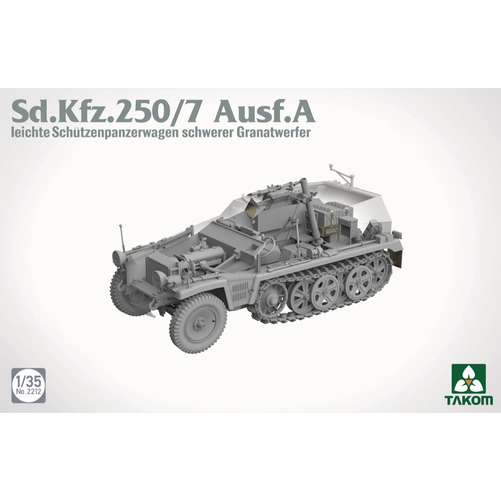 Takom 1/35 Sd.Kfz.250/7 Ausf.A Leichter Sch√ºtzenpanzerwagen Schwerer Granatwerfer Model Kit