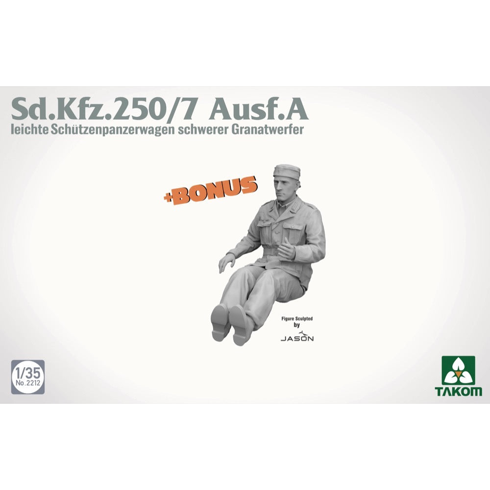 Takom 1/35 Sd.Kfz.250/7 Ausf.A Leichter Sch√ºtzenpanzerwagen Schwerer Granatwerfer Model Kit