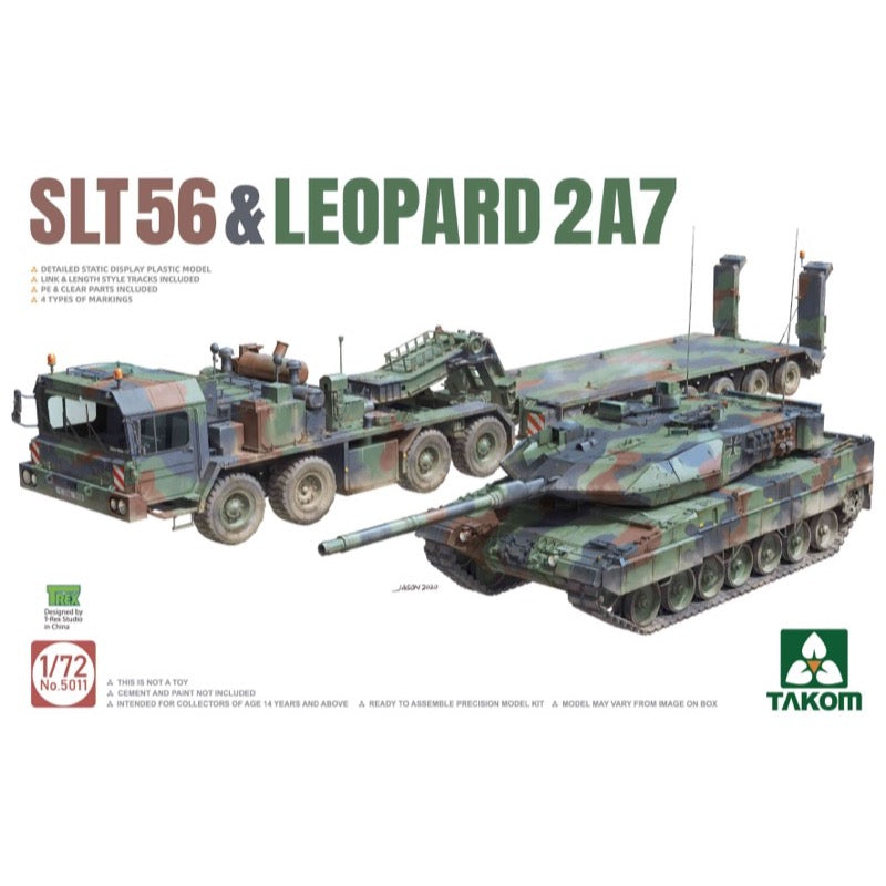 Takom 5011 1/72 SLT56 and Leopard 2A7 Plastic Model Kit