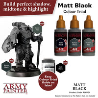 The Army Painter AW1101 Warpaints Air Matt Black 18ml Acrylic Paint