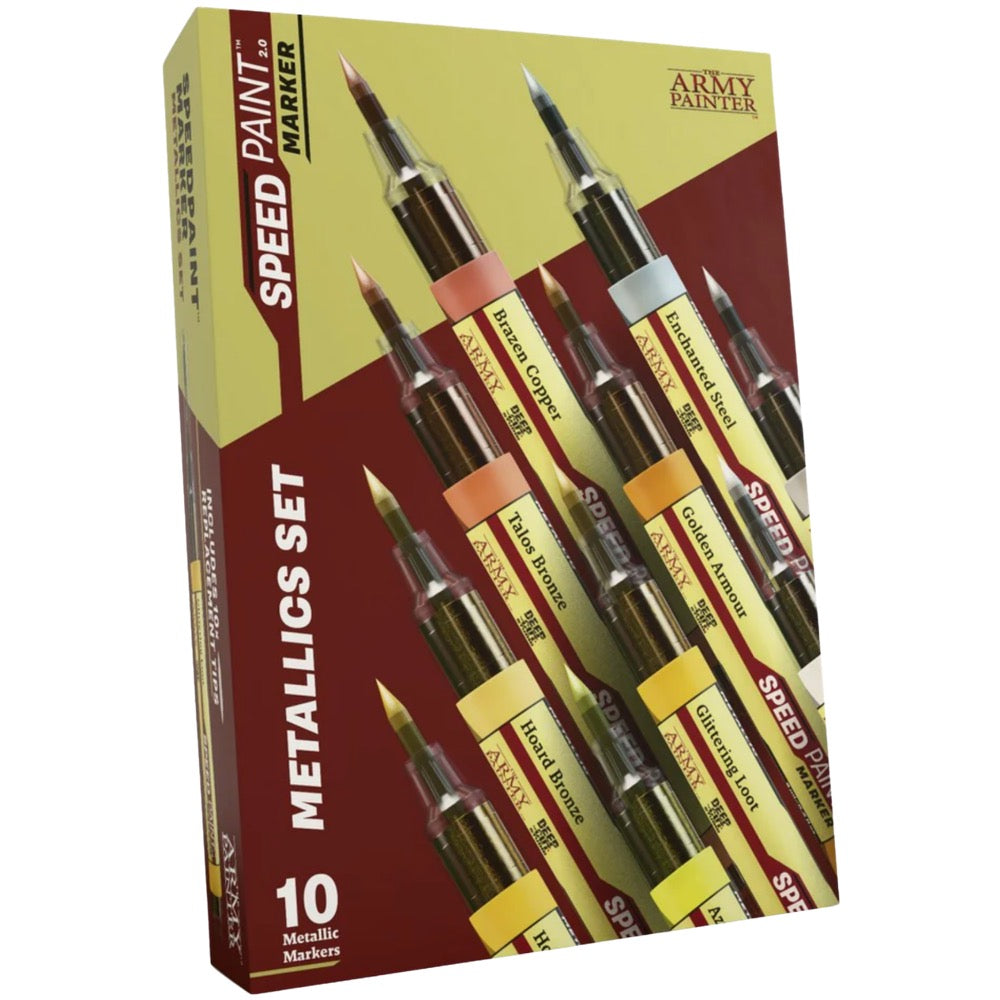 The Army Painter Speedpaint Marker Metallics Set (10 Colours)