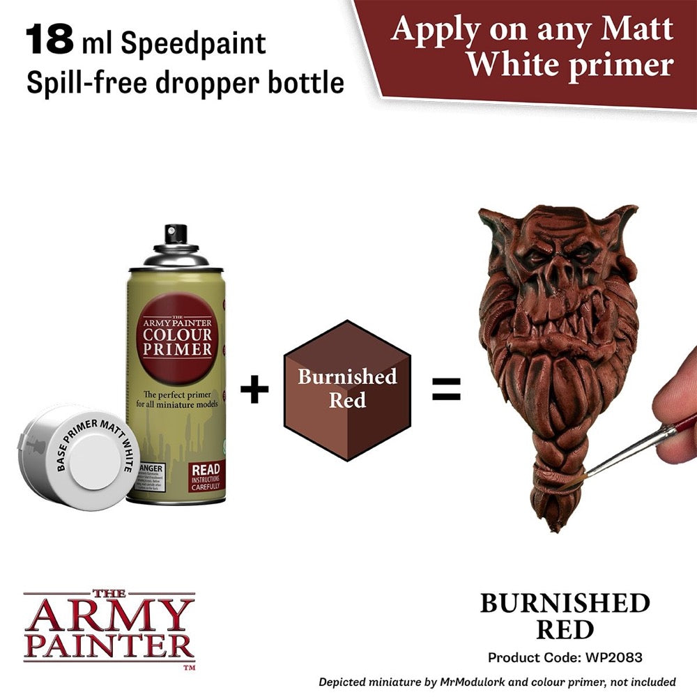 The Army Painter WP2083 Speedpaint Burnished Red 18ml Acrylic Paint