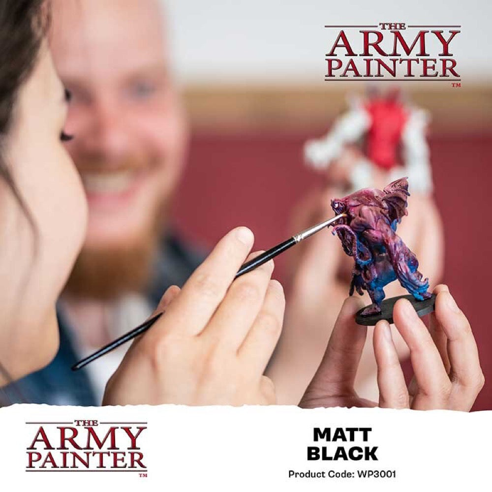 The Army Painter WP3001 Warpaints Fanatic Matt Black 18ml Acrylic Paint