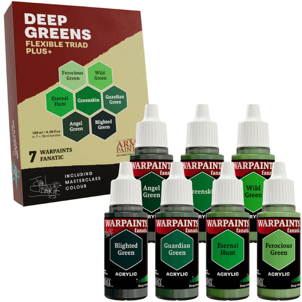 The Army Painter Warpaints Fanatic Flexible Triad PLUS Deep Greens