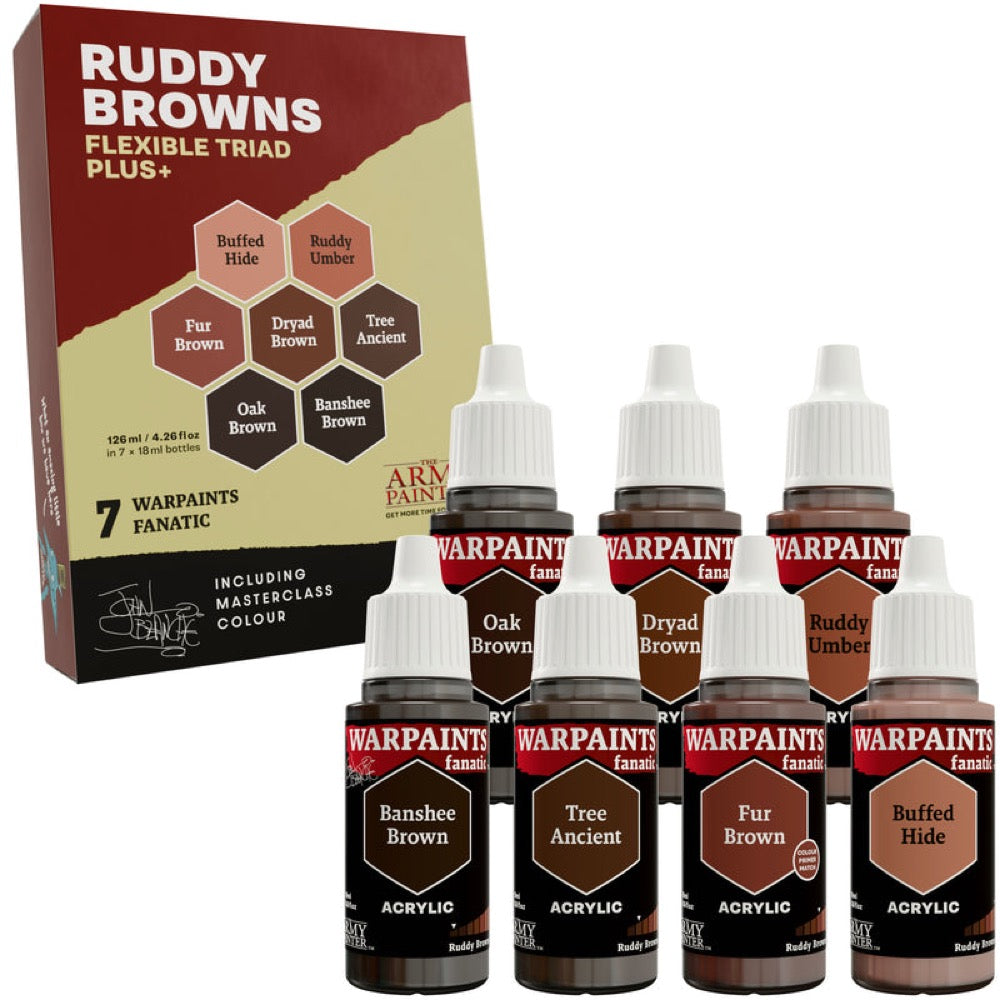 The Army Painter Warpaints Fanatic Flexible Triad PLUS Ruddy Browns