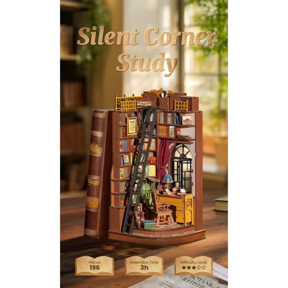 Robotime DIY Silent Corner Study