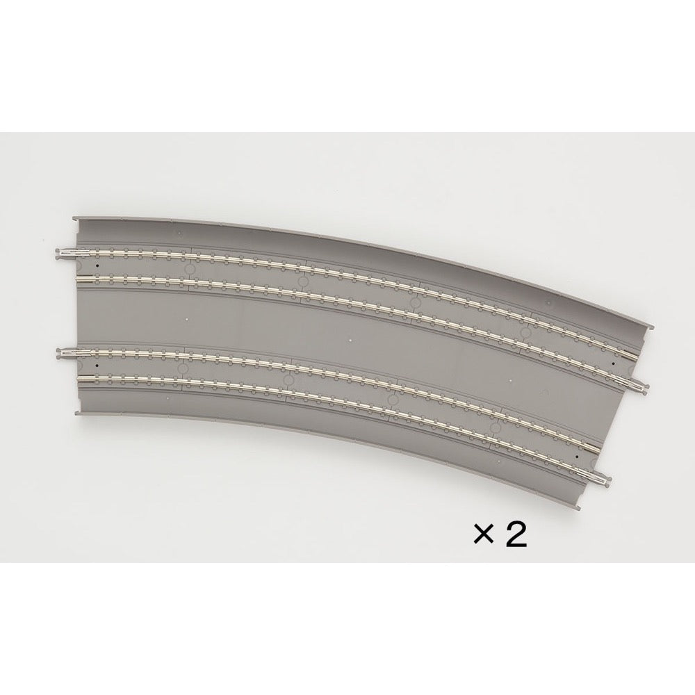 Tomix 1169 N Curved Double Slab Track 21-1/4" & 19-3/4" Radius 22.5¬∞ (2)