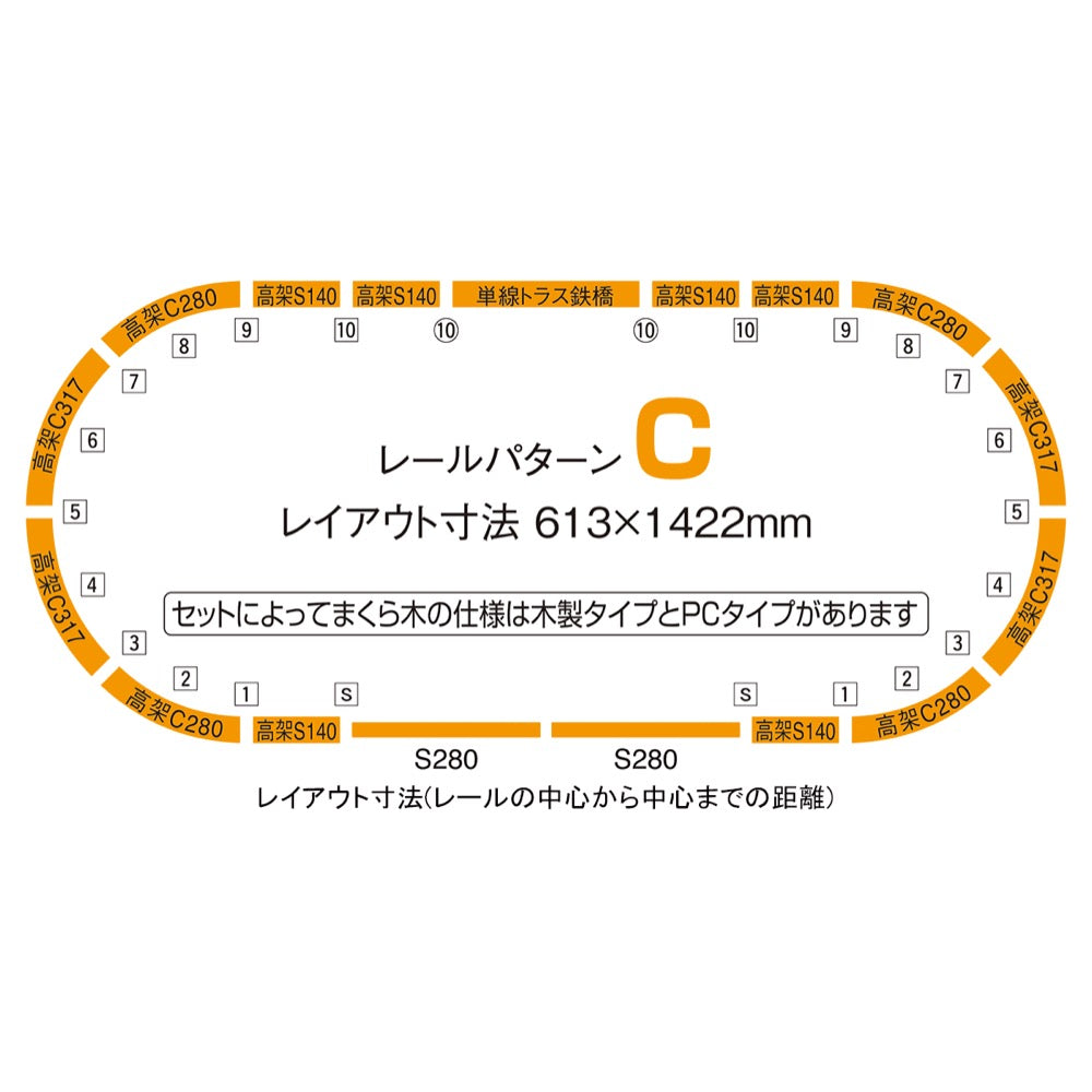 Tomix 91027 N Track Set 3D Crossing PC