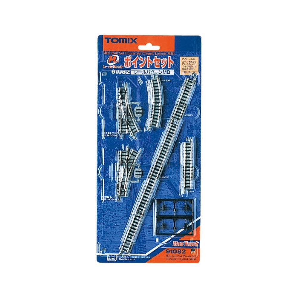 Tomix 91082 N Mini Track Turnout Set