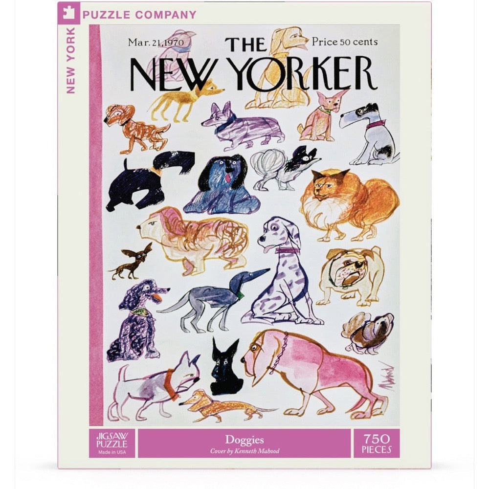 New York Puzzle Company Doggies 750pc Jigsaw Puzzle