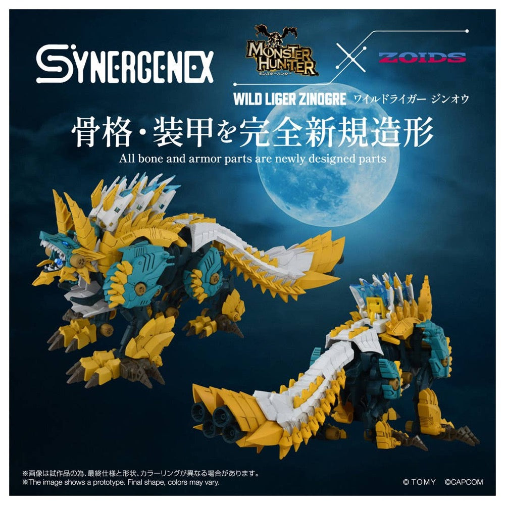 TAKARA TOMY Synergenex Zoids-X-Monster Hunter Wild Lieger-x-Zinogre