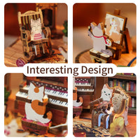 Tonecheer Cat's Family Music Box
