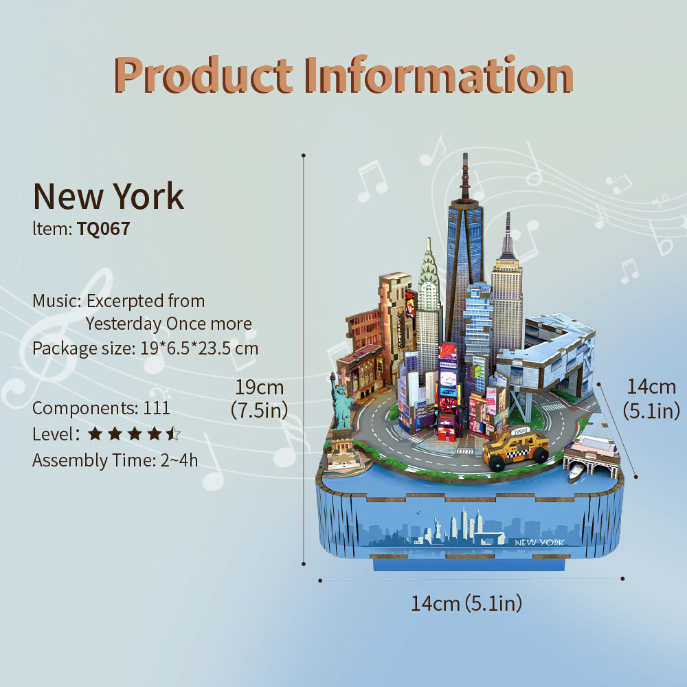 Tonecheer New York Music Box 6971683350673