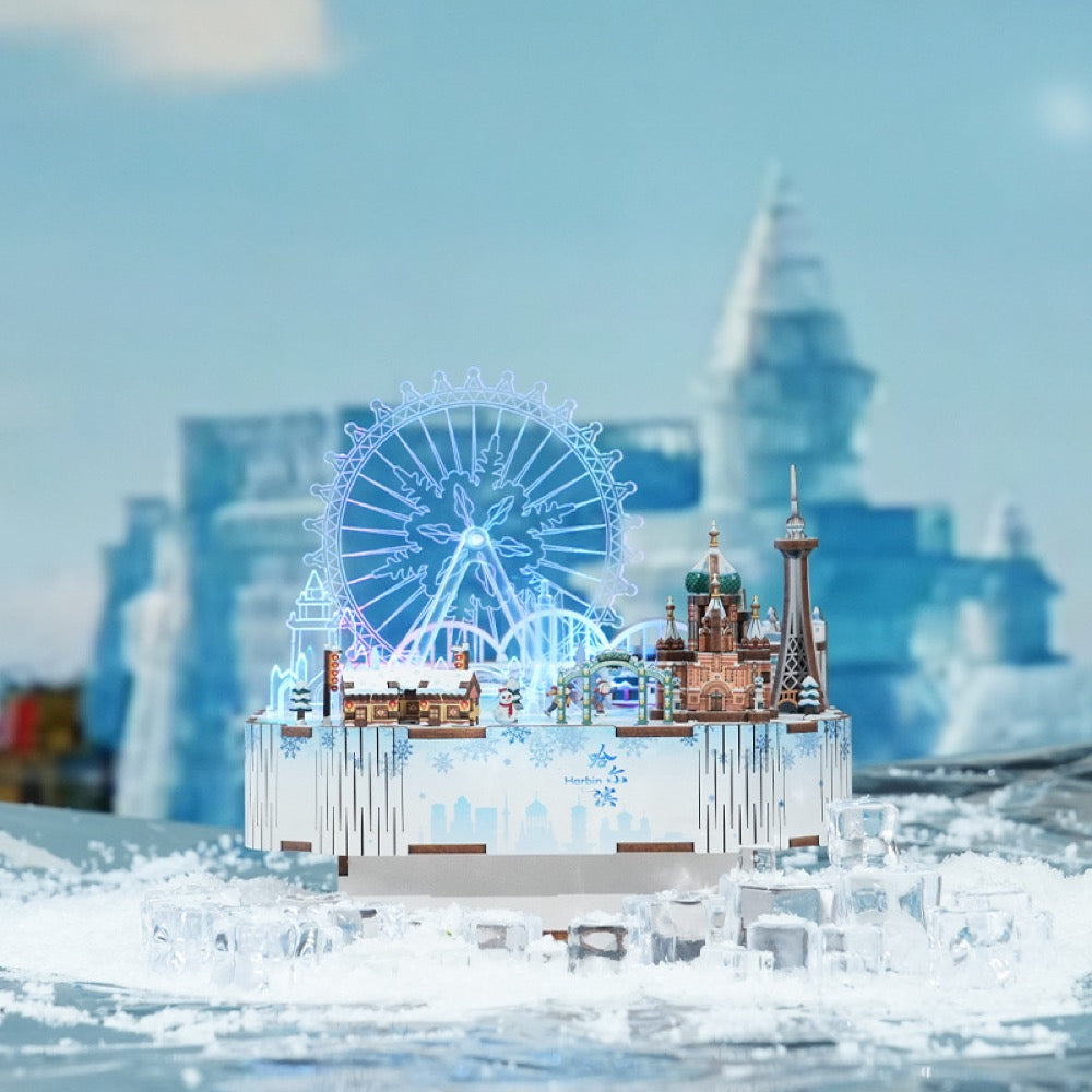Tonecheer Snow World Music Box