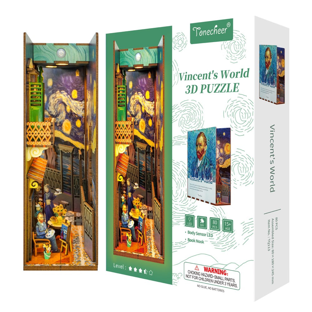 Tonecheer Vincent's World Book Nook 6971683351137