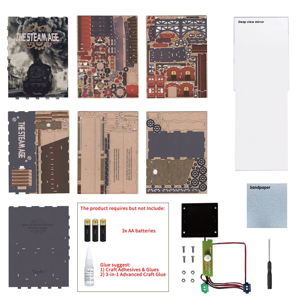 Tonecheer The Steam Age Book Nook
