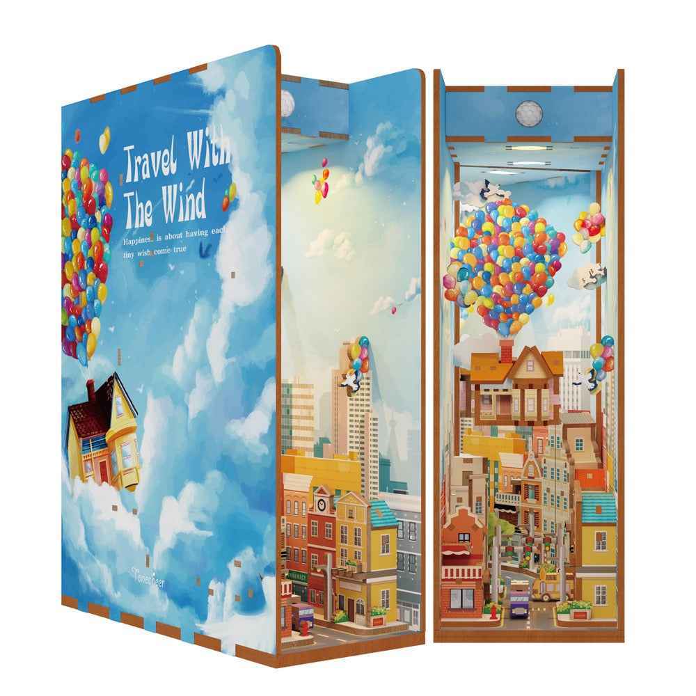 Tonecheer Travel With The Wind Book Nook