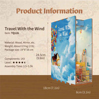 Tonecheer Travel With The Wind Book Nook