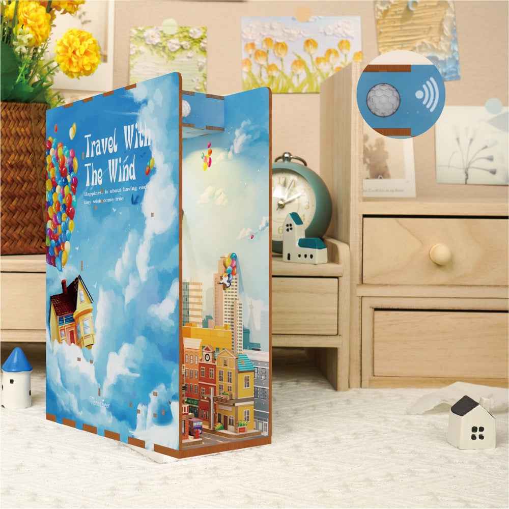 Tonecheer Travel With The Wind Book Nook