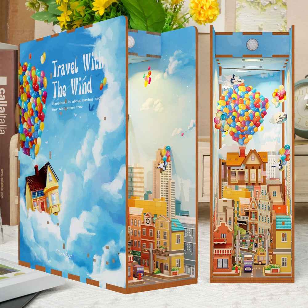 Tonecheer Travel With The Wind Book Nook