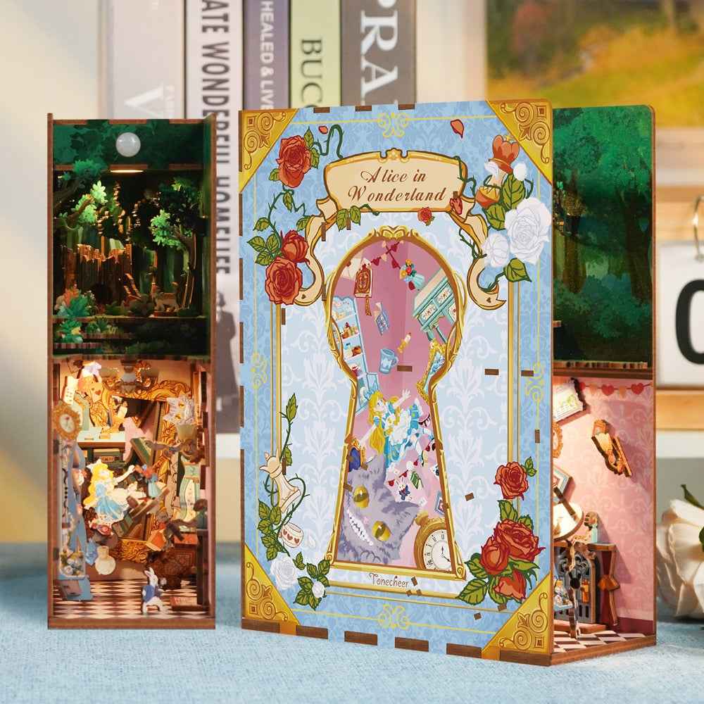 Tonecheer Alice In Wonderland Book Nook
