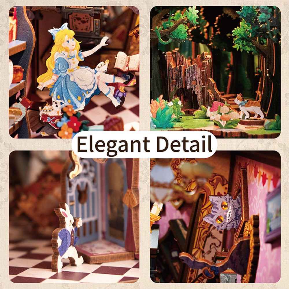 Tonecheer Alice In Wonderland Book Nook