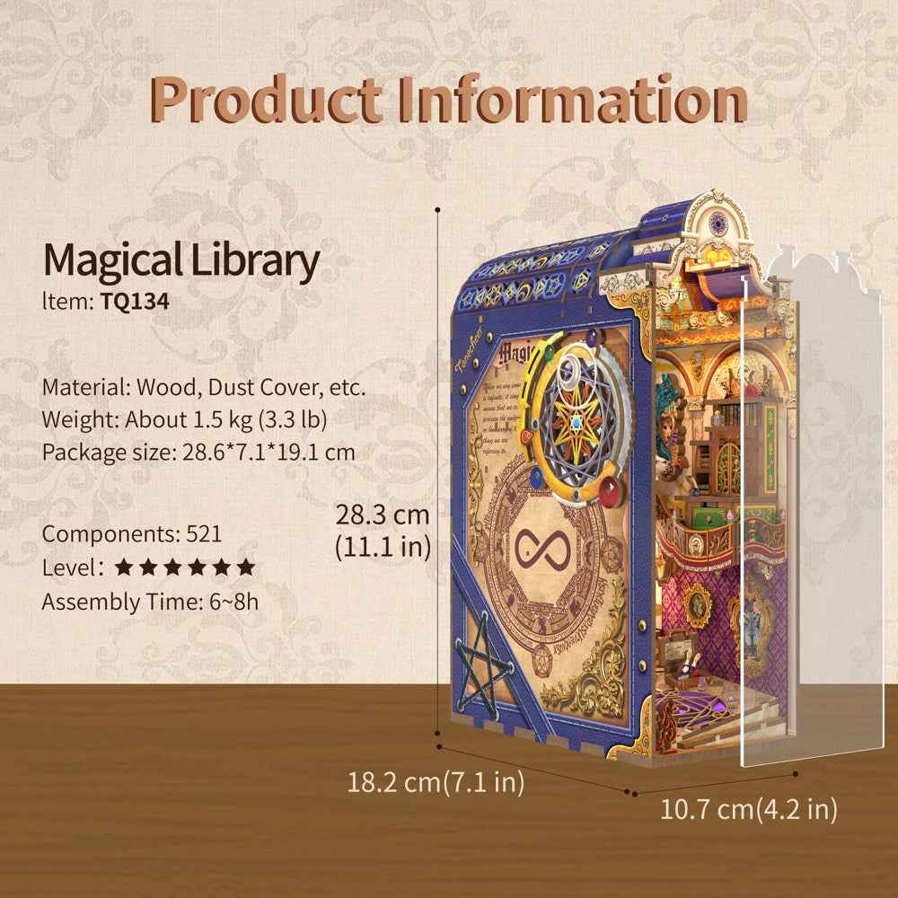 Tonecheer Magical Library Book Nook