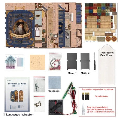 Tonecheer Leonardo da Vinci Book Nook