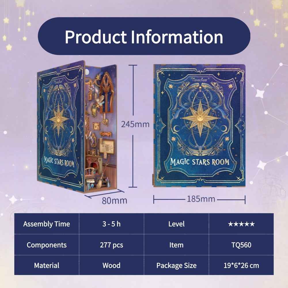 Tonecheer Magic Stars Room Book Nook