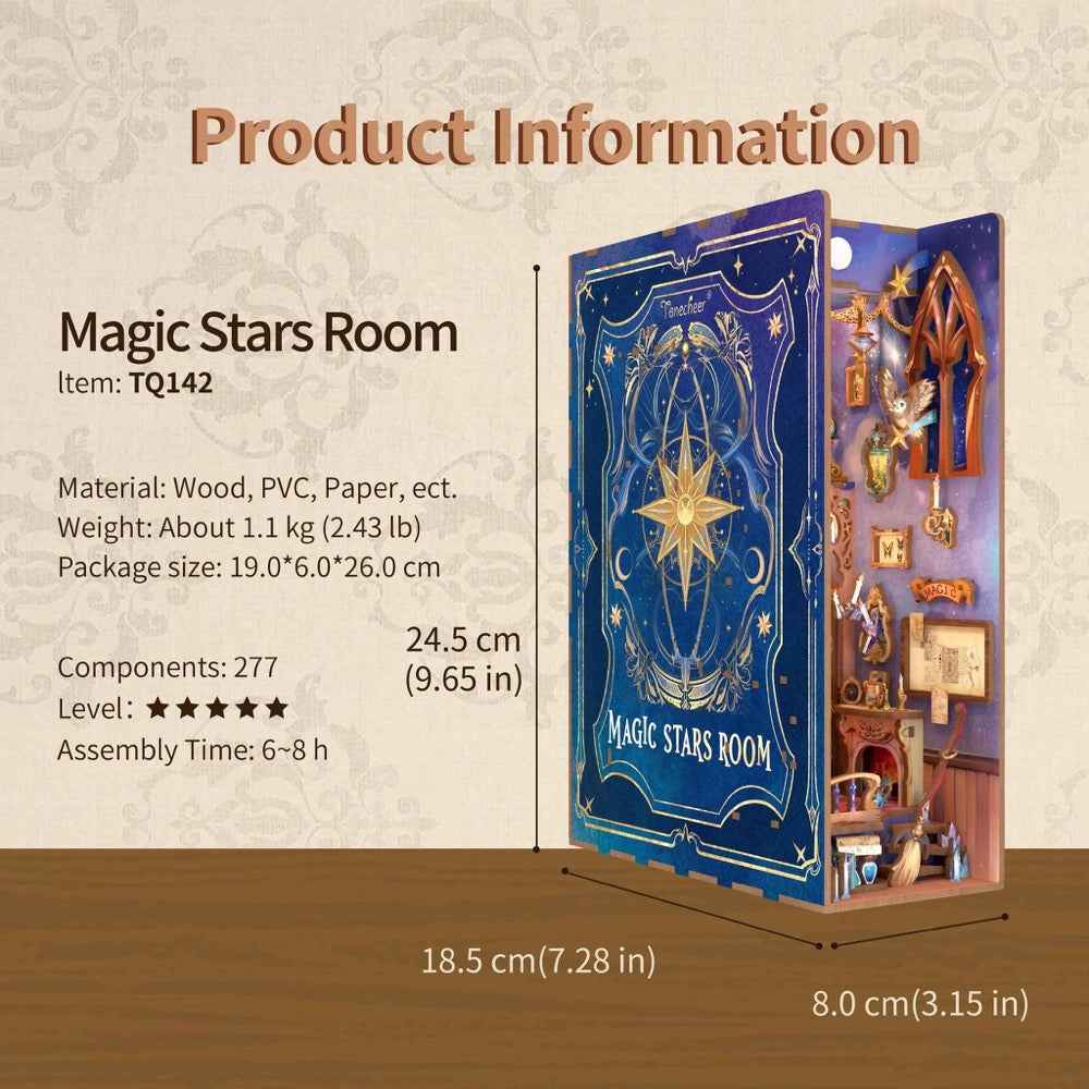 Tonecheer Magic Stars Room Book Nook