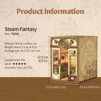 Tonecheer Infinity Train Cabin Steam Fantasy Book Nook