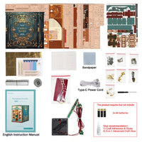 Tonecheer Infinity Train Cabin European Travels Book Nook