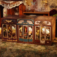Tonecheer Infinity Train Cabin European Travels Book Nook