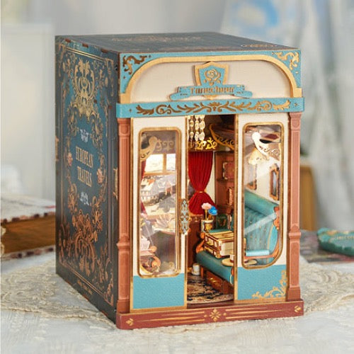 Tonecheer Infinity Train Cabin European Travels Book Nook