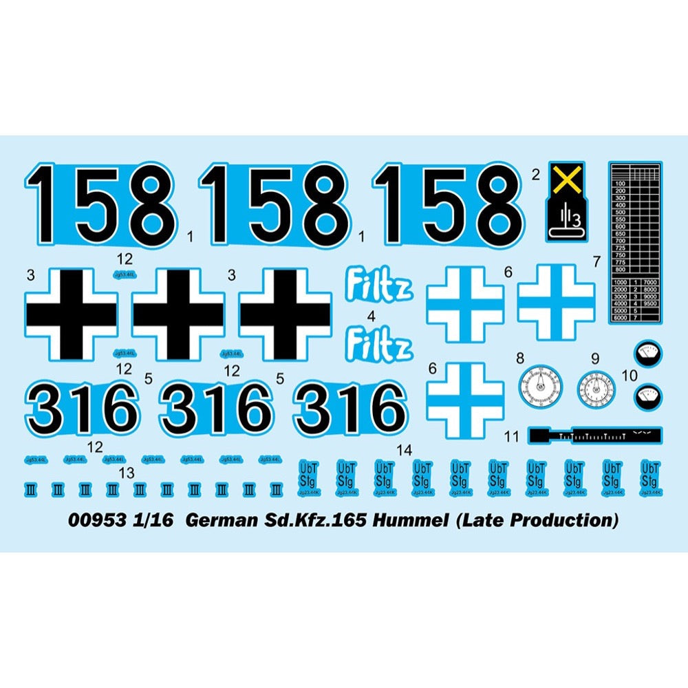 Trumpeter 00953 1/16 Sd.Kfz.165 Hummel Late