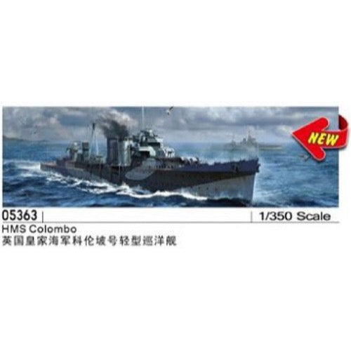 Trumpeter 05363 1/350 HMS Colombo C-class Light Cruiser Plastic Model Kit 9580208053639