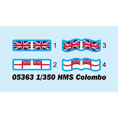 Trumpeter 05363 1/350 HMS Colombo C-class Light Cruiser Plastic Model Kit 9580208053639