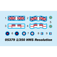 Trumpeter 1/350 HMS Resolution
