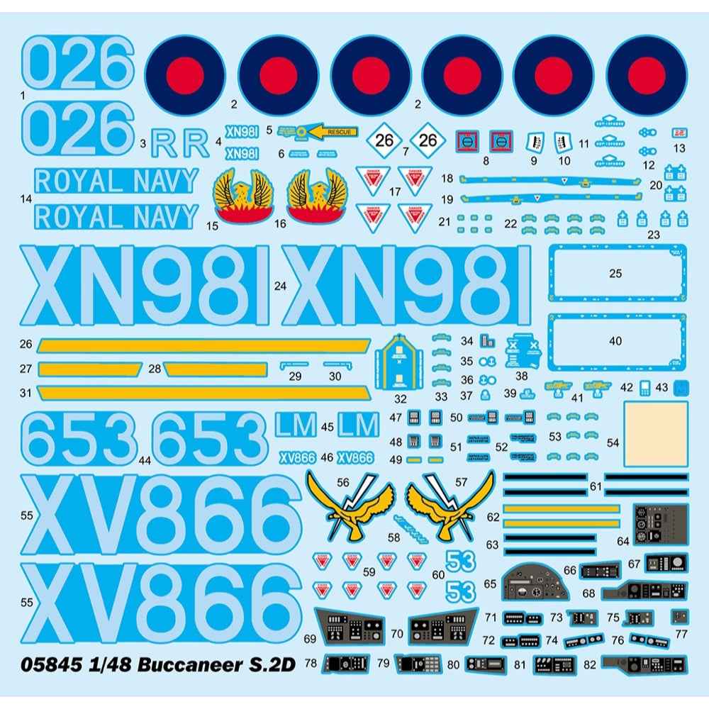 Trumpeter 1/48 Buccaneer S.2D Plastic Model Kit