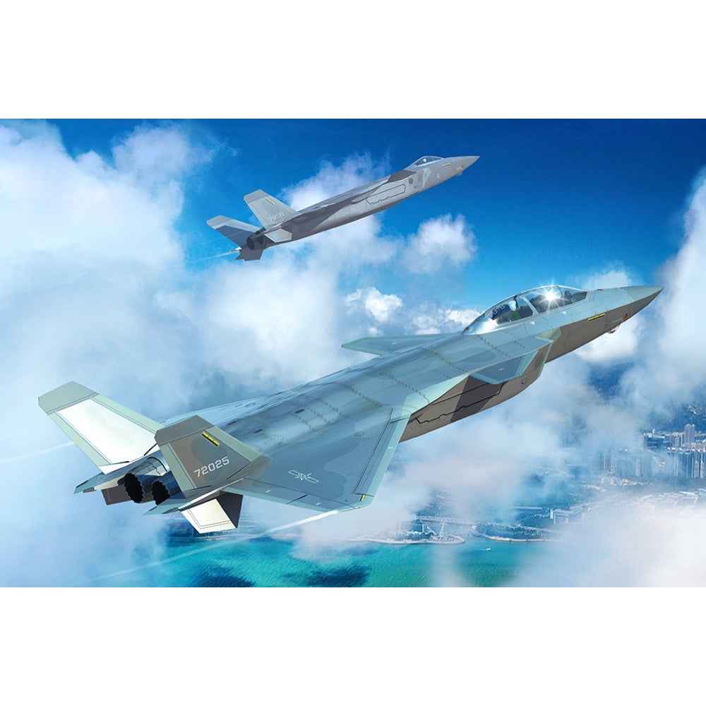 Trumpeter 1/48 Chinese J-20S Mighty Dragon Plastic Model Kit
