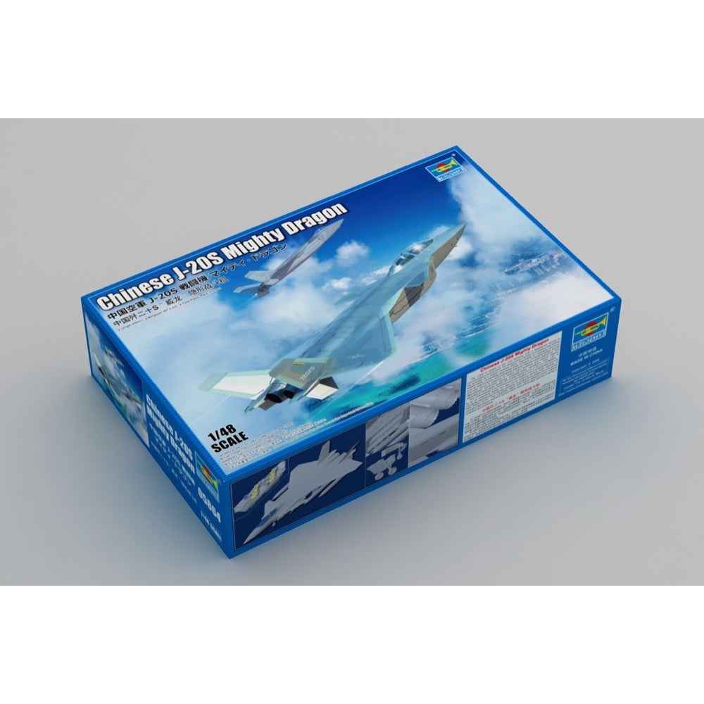 Trumpeter 1/48 Chinese J-20S Mighty Dragon Plastic Model Kit