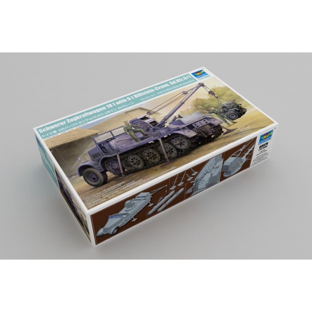 Trumpeter 09576 1/35 Schwerer Zugkraftwagen 18to Sd. Kfz 9/1 with 6t Bilstein Crane