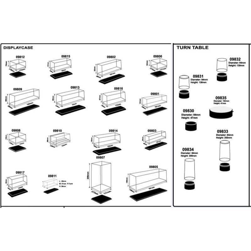 Trumpeter 09808 Display Case 315mmx275mmx135mm