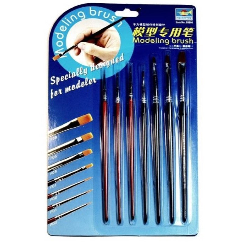 Trumpeter 09900 Modeling Brush 7pc Set