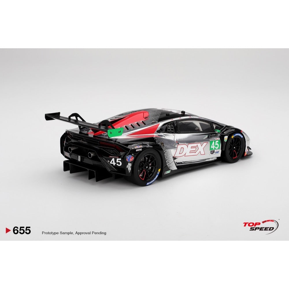 Top Speed 1/18 Lamborghini Huracan GT3 EVO2 No.45 DEX Wayne Taylor Racing 2025 IMSA Daytona 24 Hrs