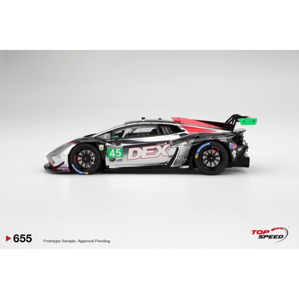 Top Speed 1/18 Lamborghini Huracan GT3 EVO2 No.45 DEX Wayne Taylor Racing 2025 IMSA Daytona 24 Hrs